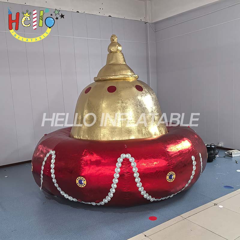 3M Inflatable Customized Golden Crown Event Inflatable Birthday Party Decoration Supplies  Advertising Props