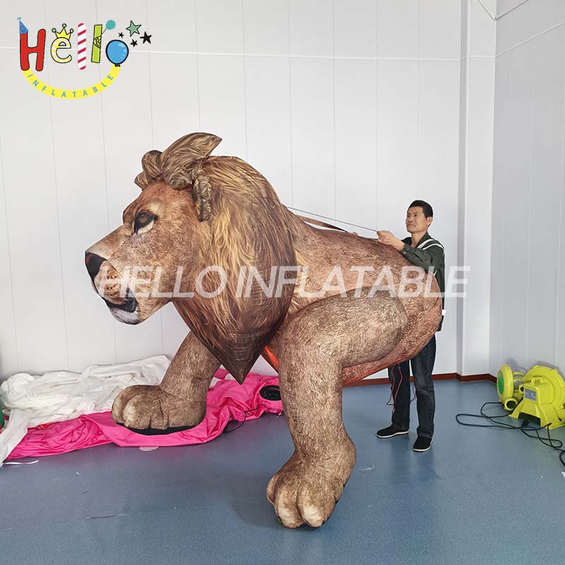 Adult Animal Brown Lion Tiger Inflatable Costumes Carnival Party Role Play Disfraz Half Body Walking Mascot Dress for Woman Man插图 Adult Animal Brown Lion Tiger Inflatable Costumes Carnival Party Role Play Disfraz Half Body Walking Mascot Dress for Woman Man