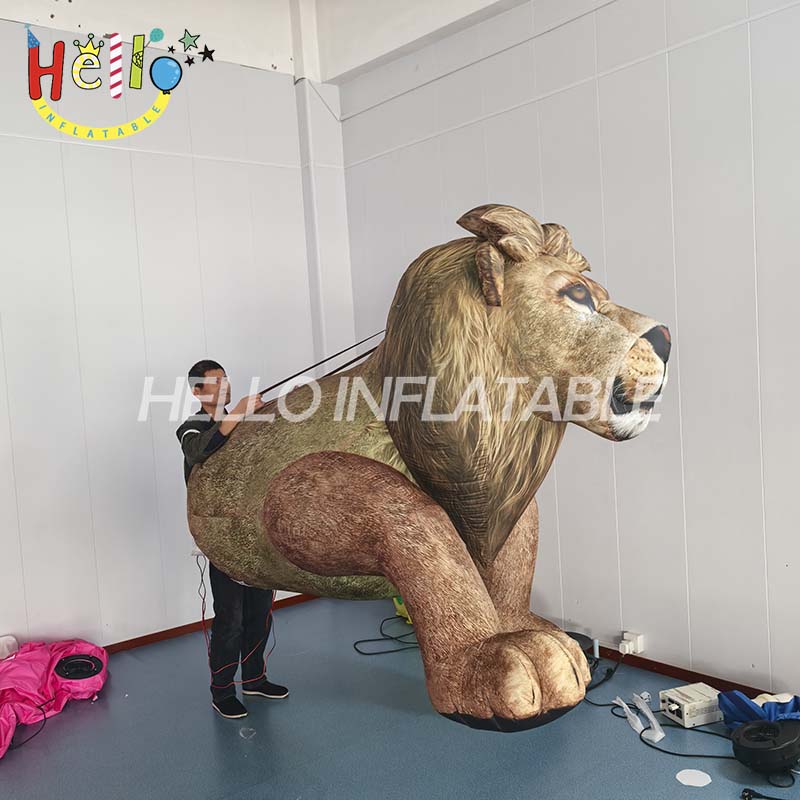 Adult Animal Brown Lion Tiger Inflatable Costumes Carnival Party Role Play Disfraz Half Body Walking Mascot Dress for Woman Man插图1 Adult Animal Brown Lion Tiger Inflatable Costumes Carnival Party Role Play Disfraz Half Body Walking Mascot Dress for Woman Man插图1