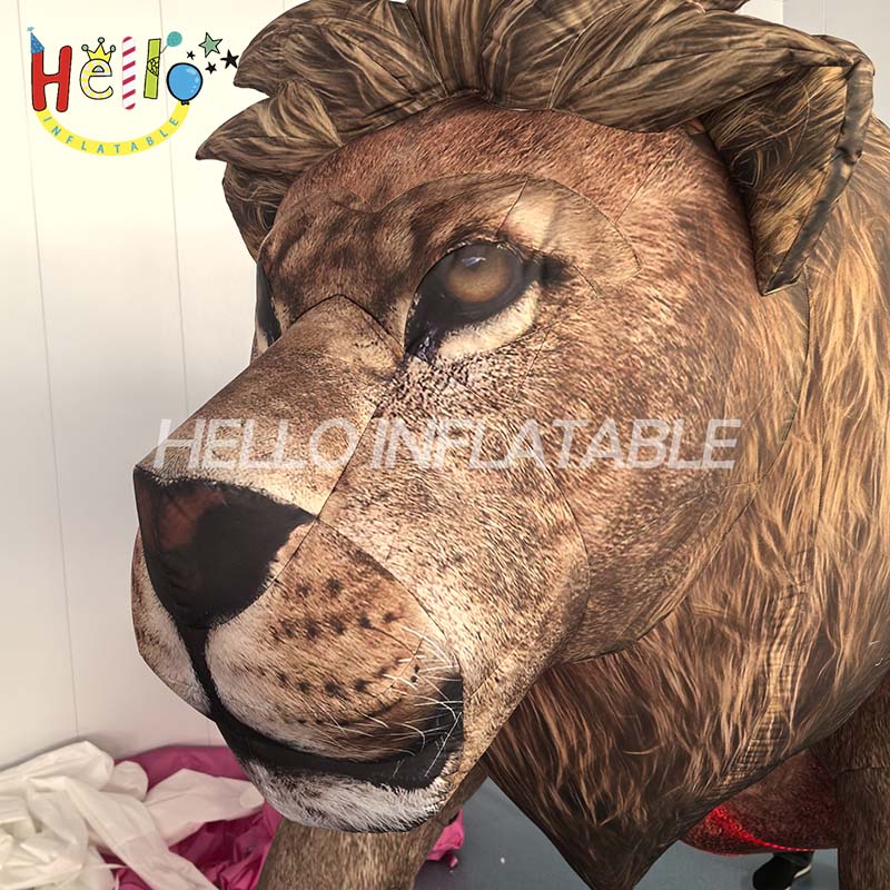 Adult Animal Brown Lion Tiger Inflatable Costumes Carnival Party Role Play Disfraz Half Body Walking Mascot Dress for Woman Man插图2 Adult Animal Brown Lion Tiger Inflatable Costumes Carnival Party Role Play Disfraz Half Body Walking Mascot Dress for Woman Man插图2