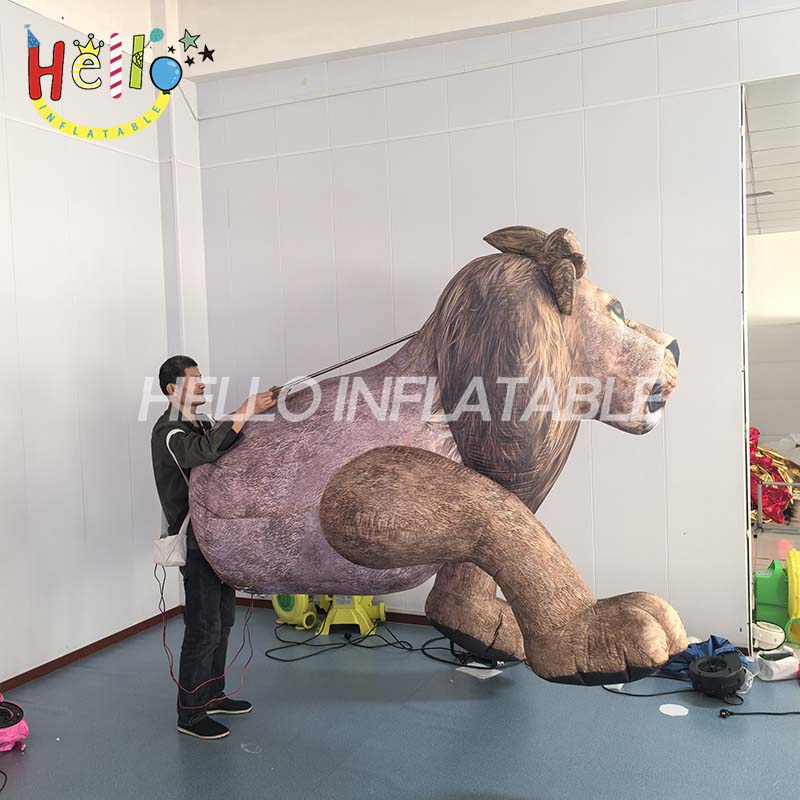 Adult Animal Brown Lion Tiger Inflatable Costumes Carnival Party Role Play Disfraz Half Body Walking Mascot Dress for Woman Man插图3 Adult Animal Brown Lion Tiger Inflatable Costumes Carnival Party Role Play Disfraz Half Body Walking Mascot Dress for Woman Man插图3