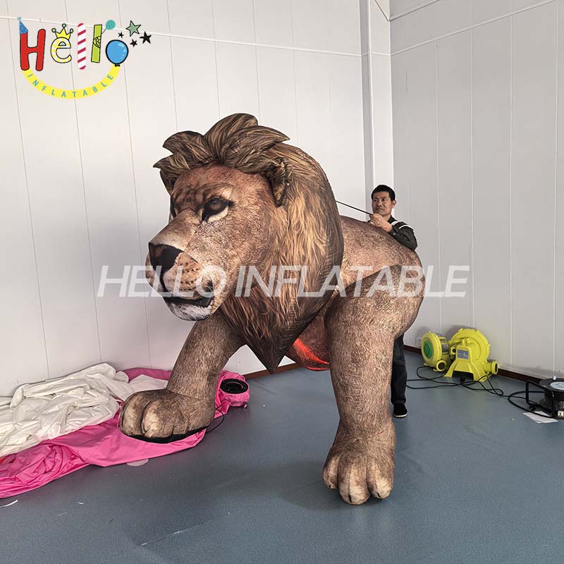 Adult Animal Brown Lion Tiger Inflatable Costumes Carnival Party Role Play Disfraz Half Body Walking Mascot Dress for Woman Man插图5 Adult Animal Brown Lion Tiger Inflatable Costumes Carnival Party Role Play Disfraz Half Body Walking Mascot Dress for Woman Man插图5