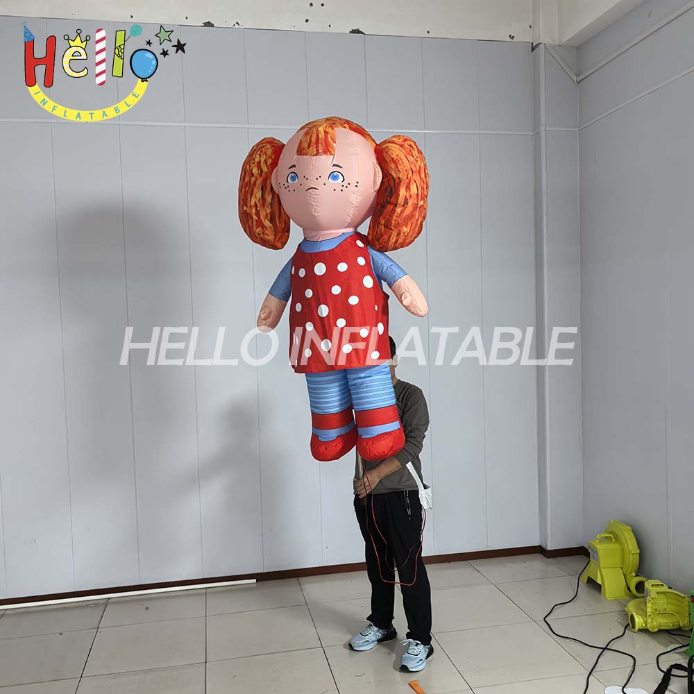 Factory Customized Cartoon Girl Shaped Inflatable Puppet Circus Performance Interactive and Parade Props插图2 Factory Customized Cartoon Girl Shaped Inflatable Puppet Circus Performance Interactive and Parade Props插图2