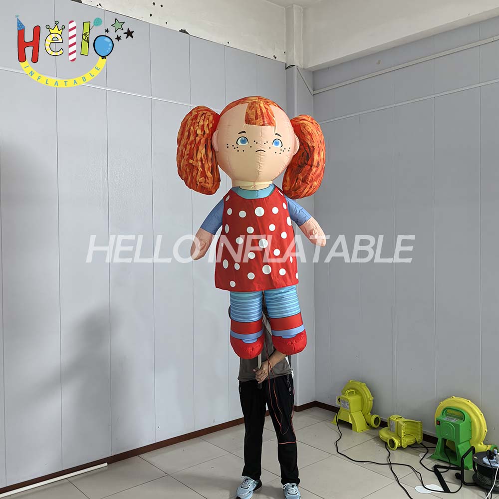 Factory Customized Cartoon Girl Shaped Inflatable Puppet Circus Performance Interactive and Parade Props插图3 Factory Customized Cartoon Girl Shaped Inflatable Puppet Circus Performance Interactive and Parade Props插图3