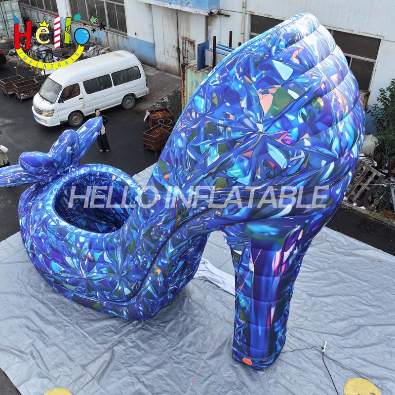 Factory Customized Giant Inflatable Princess Crystal Shoes for Decoration of Large-scale Event Performances插图4 Factory Customized Giant Inflatable Princess Crystal Shoes for Decoration of Large-scale Event Performances插图4