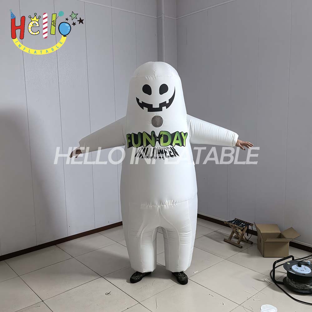 Factory Customized Halloween Ghost Inflatable Costumes for Holiday Brand Promotion and Sponsored Parades