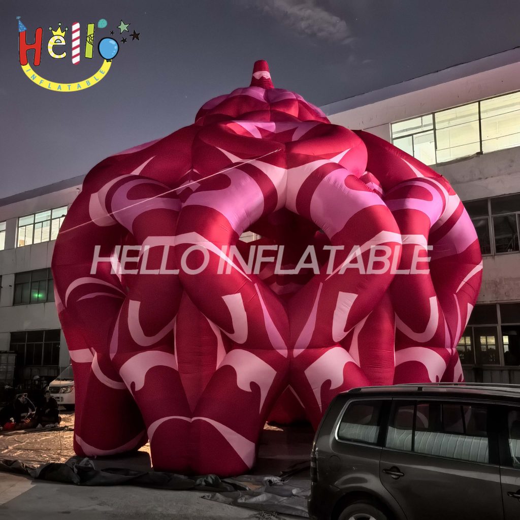 Factory Customized Inflatable pink Tent with Unique Design for Party Stage Decoration插图3 Factory Customized Inflatable pink Tent with Unique Design for Party Stage Decoration插图3