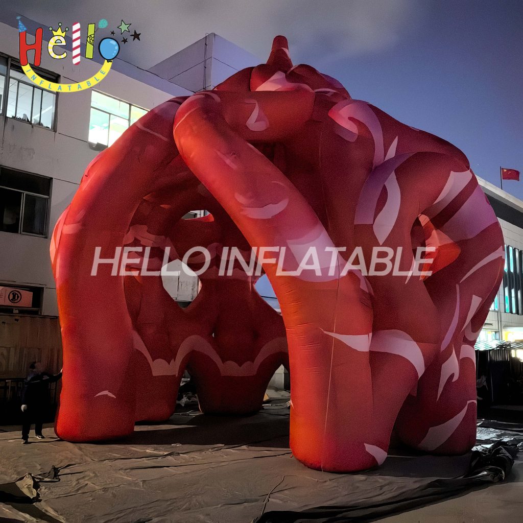 Factory Customized Inflatable pink Tent with Unique Design for Party Stage Decoration插图4 Factory Customized Inflatable pink Tent with Unique Design for Party Stage Decoration插图4