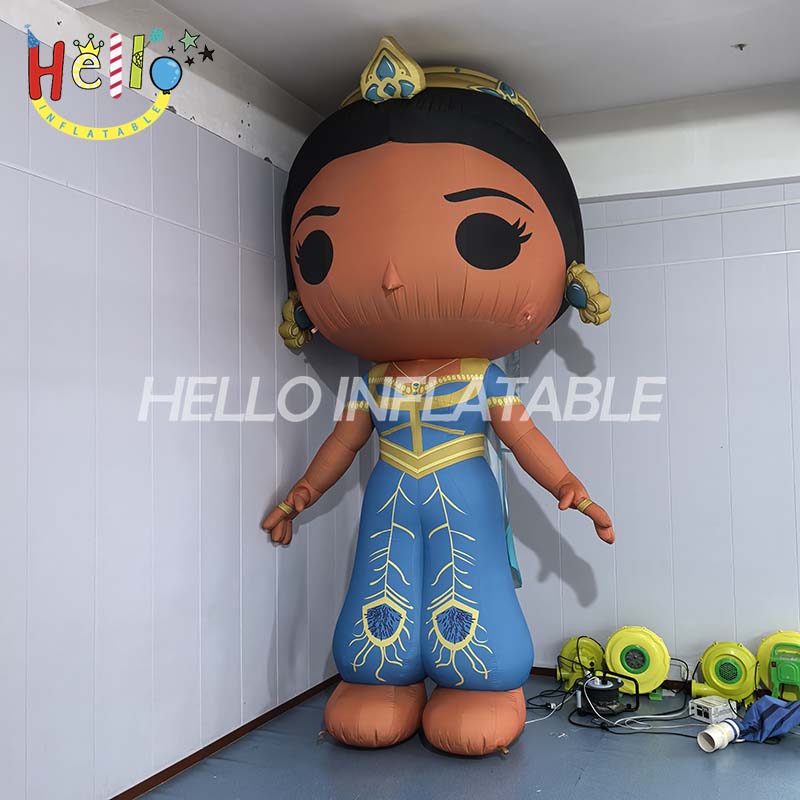 Factory customized 4-meter-high inflatable advertising mascot inflatable character model for girls