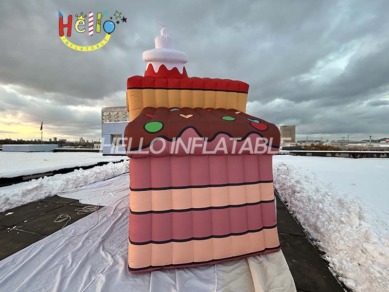 Festivals Mall Decoration House Tree Hole Cavern Inflatable Christmas Backdrop (4)