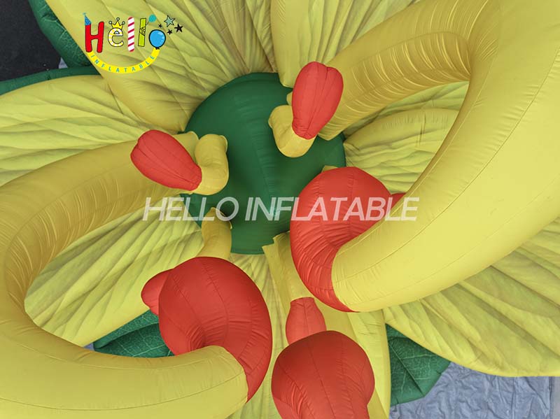 Wedding Party Stage Decorations Colorful Giant Inflatable Flowers With LED Lights插图6