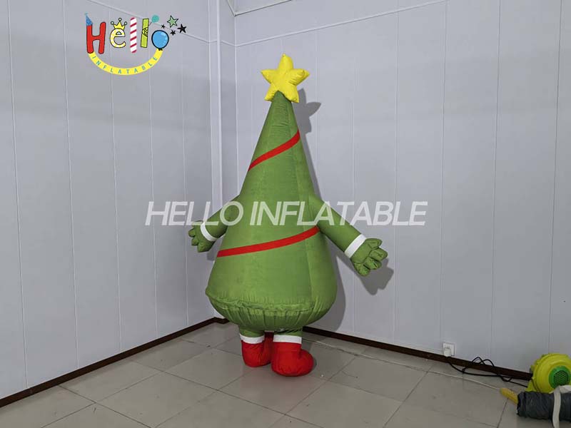 Xmas Inflatable Walking Wearable Custom Kids Inflatable Christmas Tree Costume (2)