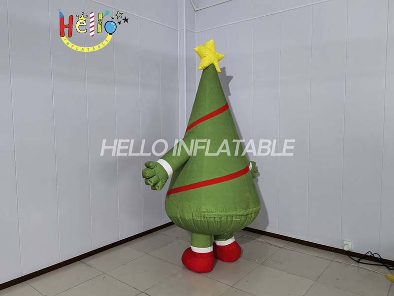 Xmas Inflatable Walking Wearable Custom Kids Inflatable Christmas Tree Costume (3)