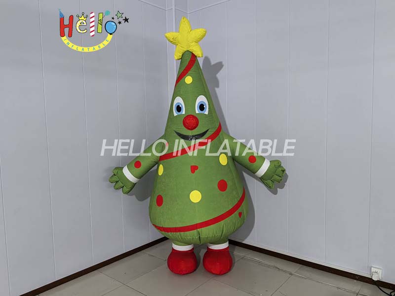 Xmas Inflatable Walking Wearable Custom Kids Inflatable Christmas Tree Costume (4)