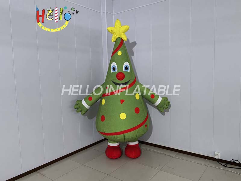 Xmas Inflatable Walking Wearable Custom Kids Inflatable Christmas Tree Costume (5)