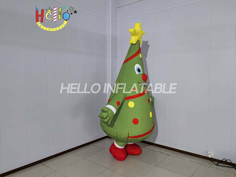 Xmas Inflatable Walking Wearable Custom Kids Inflatable Christmas Tree Costume (6)