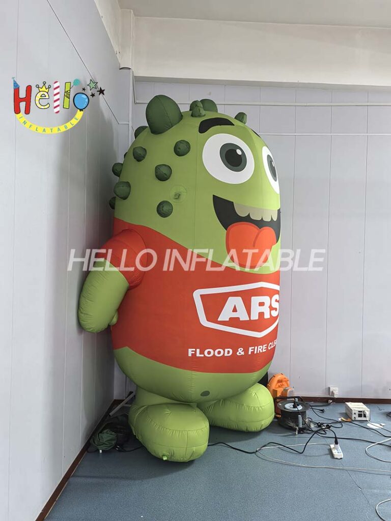 Customized Event Promotion Inflatable Cartoon Mascot Green Frog插图1