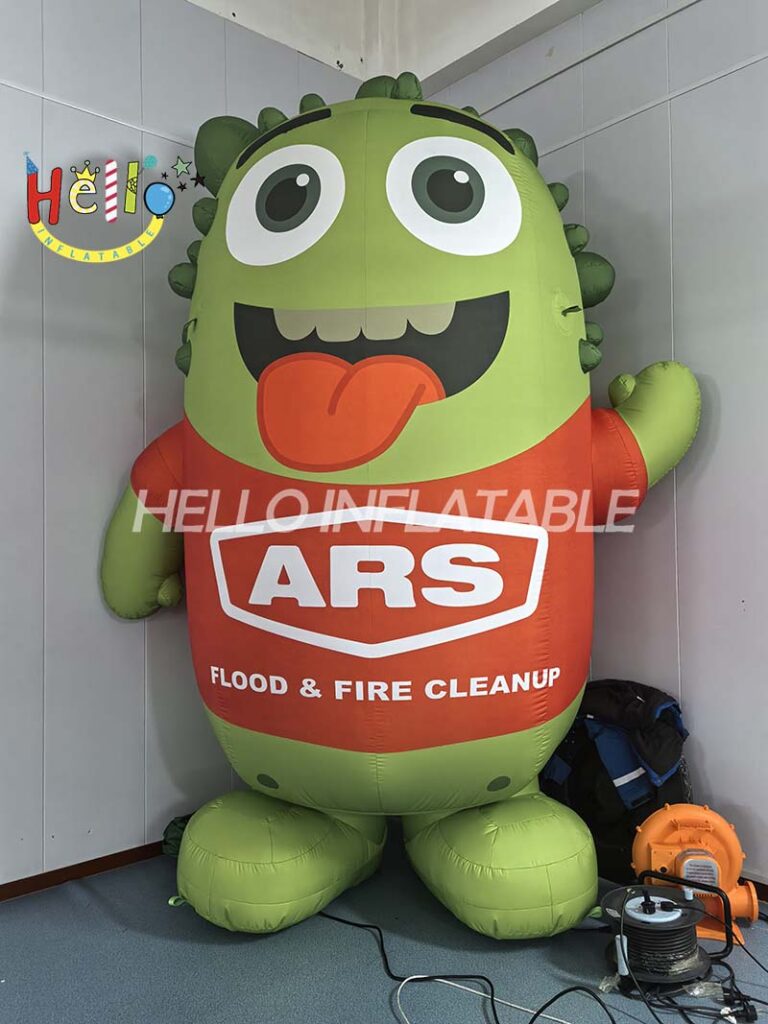 Customized Event Promotion Inflatable Cartoon Mascot Green Frog插图2
