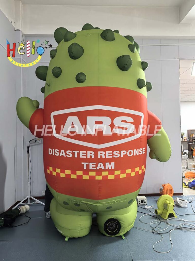 Customized Event Promotion Inflatable Cartoon Mascot Green Frog插图3