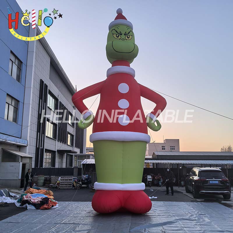 Christmas Decoration Inflatable Cartoon Grinch Christmas Theme Prop