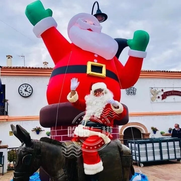Snowy Christmas Wonderland — HELLO INFLATABLE Brings Christmas Inflatables to Life插图3 Christmas giant Santa Inflatable