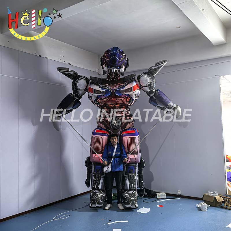 Custom LED Inflatable Cartoon Costume Outdoor Parade Costume Inflatable Robot Costumes插图 Custom LED Inflatable Cartoon Costume Outdoor Parade Costume Inflatable Robot Costumes