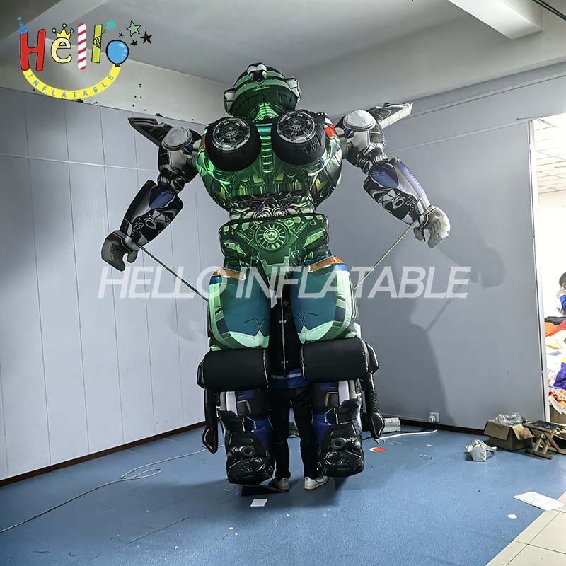 Custom LED Inflatable Cartoon Costume Outdoor Parade Costume Inflatable Robot Costumes插图3 Custom LED Inflatable Cartoon Costume Outdoor Parade Costume Inflatable Robot Costumes插图3