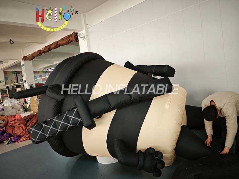 High Quality Advertising Inflatable Boy Cartoon Character Inflatable Coffee Ninja (4)