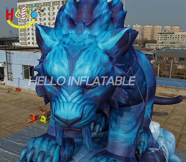 Large Outdoor Custom Inflatable lion with Unique Design for Opening Event