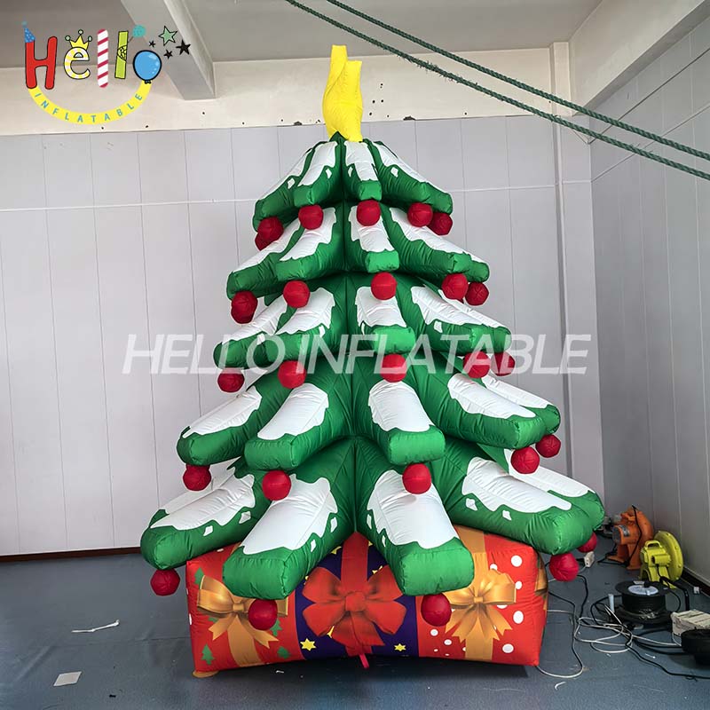 Custom 6m Inflatable Christmas Tree Arch for Outdoor Events & Party Decorations for Promotions & Advertising