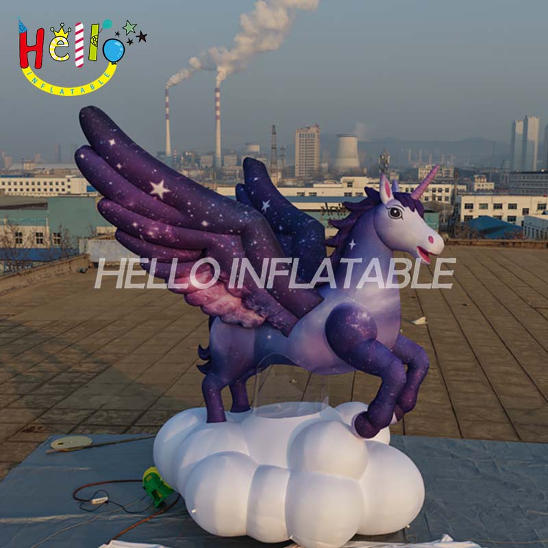 Greek Mythology Giant Inflatable Horse with Winged unicorn Decoration插图2 Greek Mythology Giant Inflatable Horse with Winged unicorn Decoration插图2