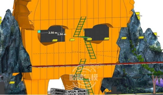 A 19-Meter Mountain God Mask Makes a Stunning Debut插图1 inflatable mountain god mask(2)