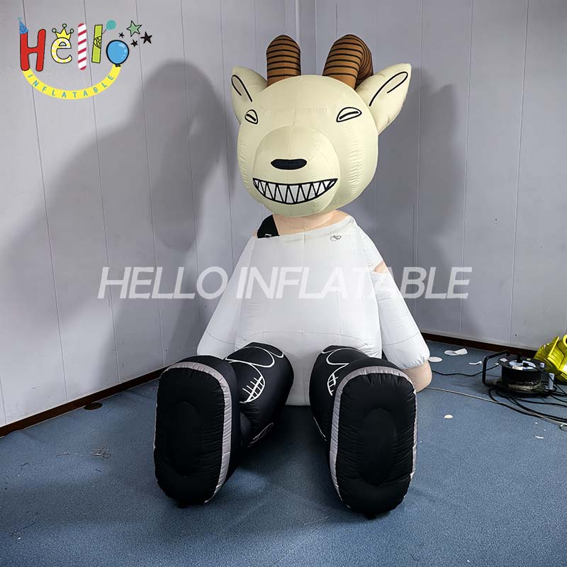 Factory Direct Animal Figure Inflatable Cartoon Character Sheep Inflatable Goat for Decoration