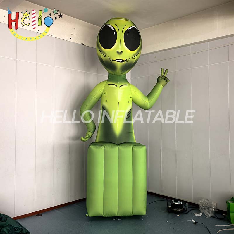Music Festival Stage Props Decorated Space Theme Green ufo alien Advertising Inflatables插图3 Music Festival Stage Props Decorated Space Theme Green ufo alien Advertising Inflatables