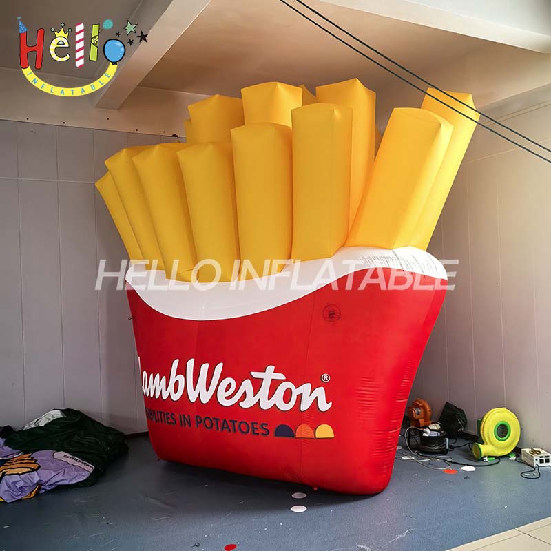 Fast Food Advertising Promotion Food Model Giant Inflatable Hamburger and French Fries插图 Fast Food Advertising Promotion Food Model Giant Inflatable Hamburger and French Fries插图