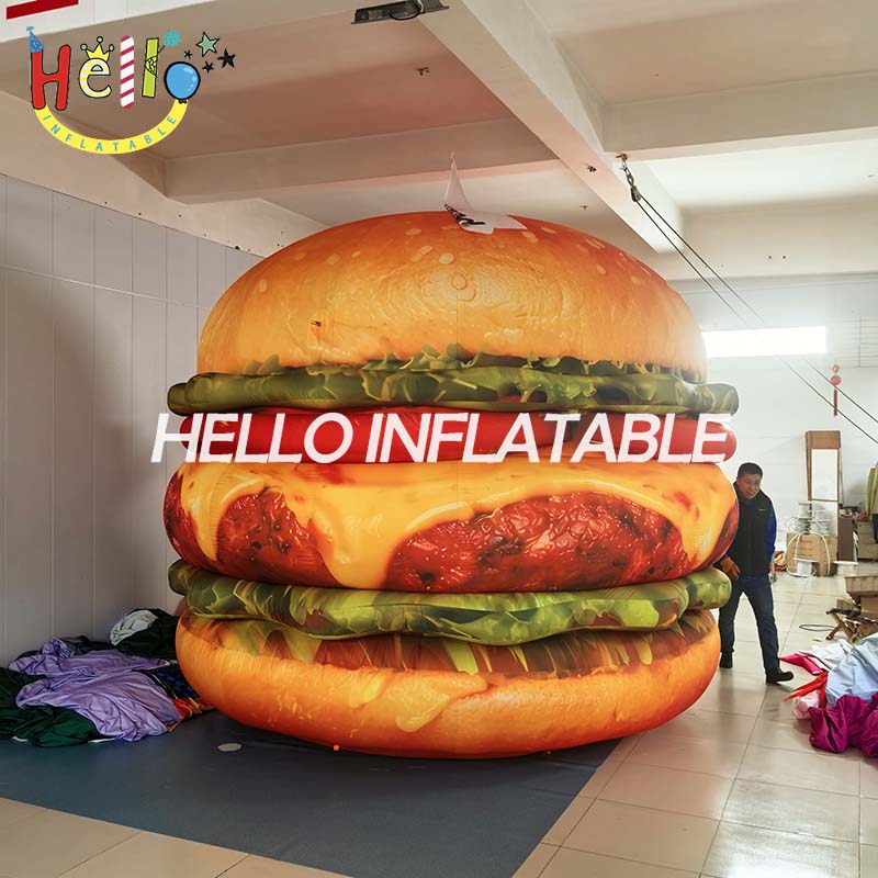 Fast Food Advertising Promotion Food Model Giant Inflatable Hamburger and French Fries插图1 Fast Food Advertising Promotion Food Model Giant Inflatable Hamburger and French Fries插图1