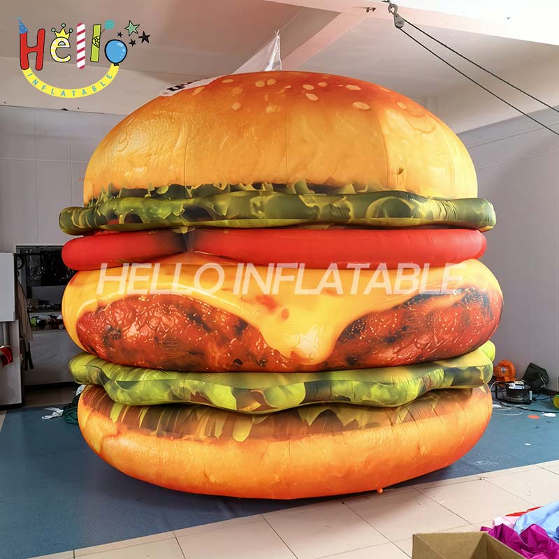 Fast Food Advertising Promotion Food Model Giant Inflatable Hamburger and French Fries插图5 Fast Food Advertising Promotion Food Model Giant Inflatable Hamburger and French Fries