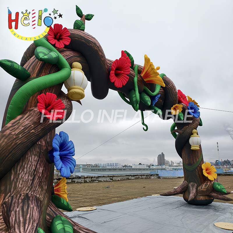 Customized Outdoor Inflatable Tree Flower Arch Decoration with Blowers for Event Promotion插图2 Customized Outdoor Inflatable Tree Flower Arch Decoration with Blowers for Event Promotion插图2