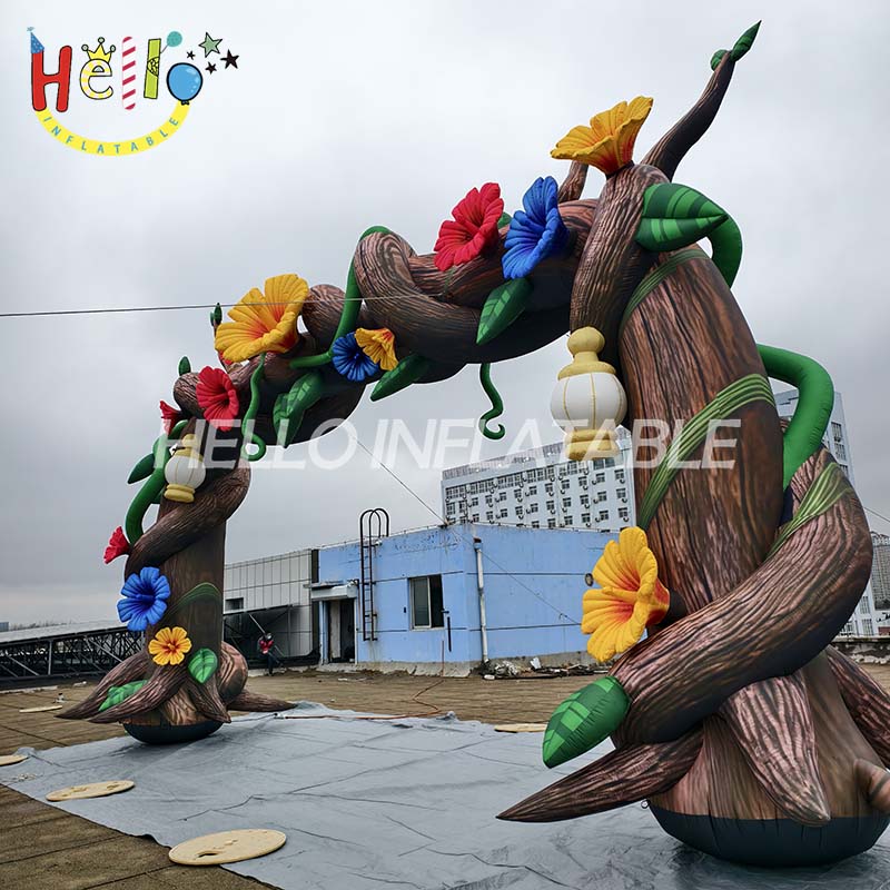 Customized Outdoor Inflatable Tree Flower Arch Decoration with Blowers for Event Promotion插图3 Customized Outdoor Inflatable Tree Flower Arch Decoration with Blowers for Event Promotion插图3