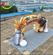 Custom Giant Shavuot Inflatable Arch with Wheat and Milk, Jewish Harvest Festival Decoration, Happy Shavuot Inflatable Archway for Community Events插图1 Custom Giant Shavuot Inflatable Arch with Wheat and Milk, Jewish Harvest Festival Decoration, Happy Shavuot Inflatable Archway for Community Events