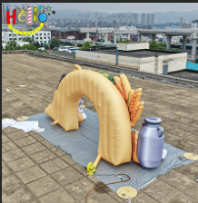 Custom Giant Shavuot Inflatable Arch with Wheat and Milk, Jewish Harvest Festival Decoration, Happy Shavuot Inflatable Archway for Community Events插图2 Custom Giant Shavuot Inflatable Arch with Wheat and Milk, Jewish Harvest Festival Decoration, Happy Shavuot Inflatable Archway for Community Events