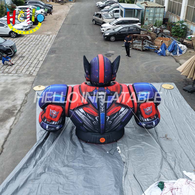 Giant Custom Inflatable Optimus Prime Bust, Large Transformers Robot Mascot for Comic-Con and Sci-Fi Event Decoration