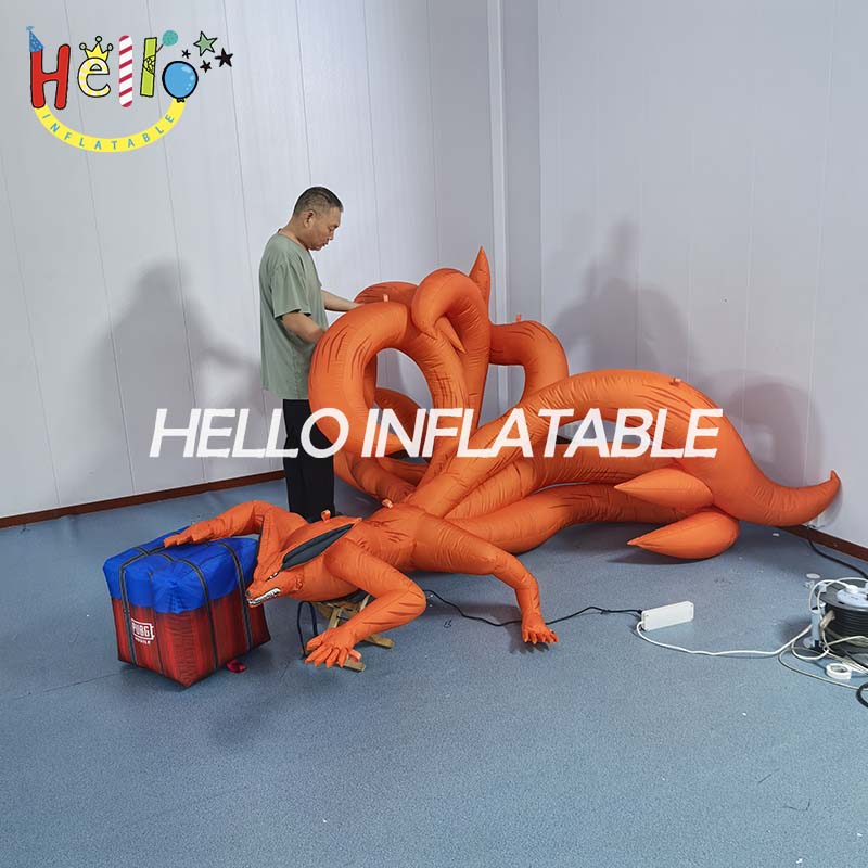 Giant Custom Inflatable Nine-Tailed Fox Kurama, Large Naruto Anime Creature Mascot for Comic-Con and Event Decoration插图2 Giant Custom Inflatable Nine-Tailed Fox Kurama, Large Naruto Anime Creature Mascot for Comic-Con and Event Decoration