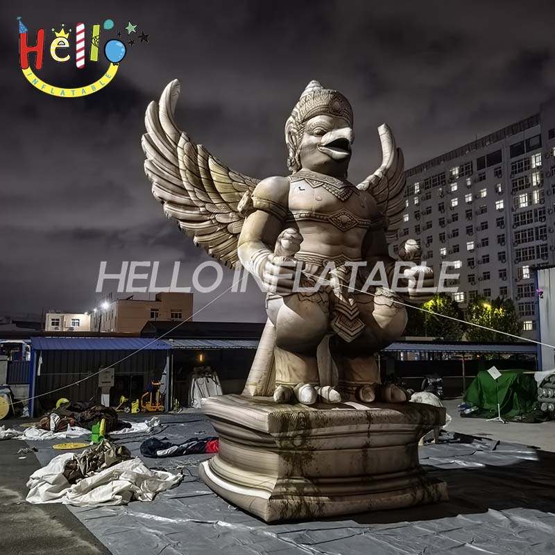 Giant Custom Inflatable Garuda Bird God Statue, Large Mythological Eagle Deity Mascot for Southeast Asian Cultural Event and Temple Festival Decoration