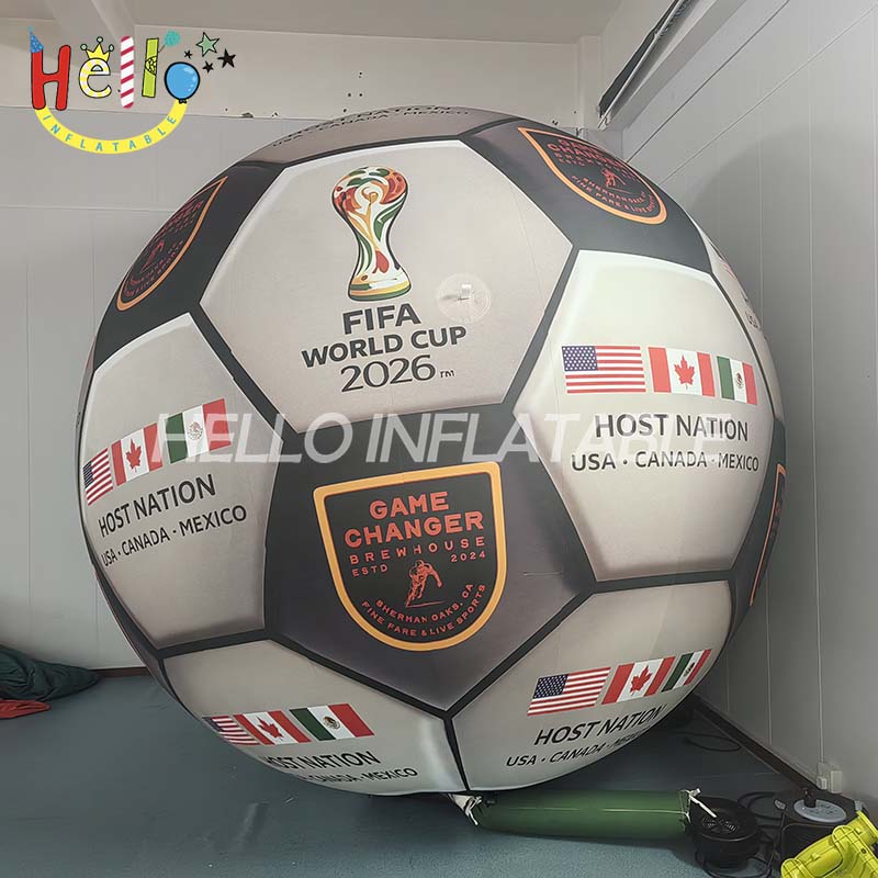 Giant Inflatable Soccer Ball for FIFA World Cup 2026, Custom Printed Advertising Football for USA Canada Mexico Events, Large Sports Promotion Balloon插图2 Giant Inflatable Soccer Ball for FIFA World Cup 2026, Custom Printed Advertising Football for USA Canada Mexico Events, Large Sports Promotion Balloon
