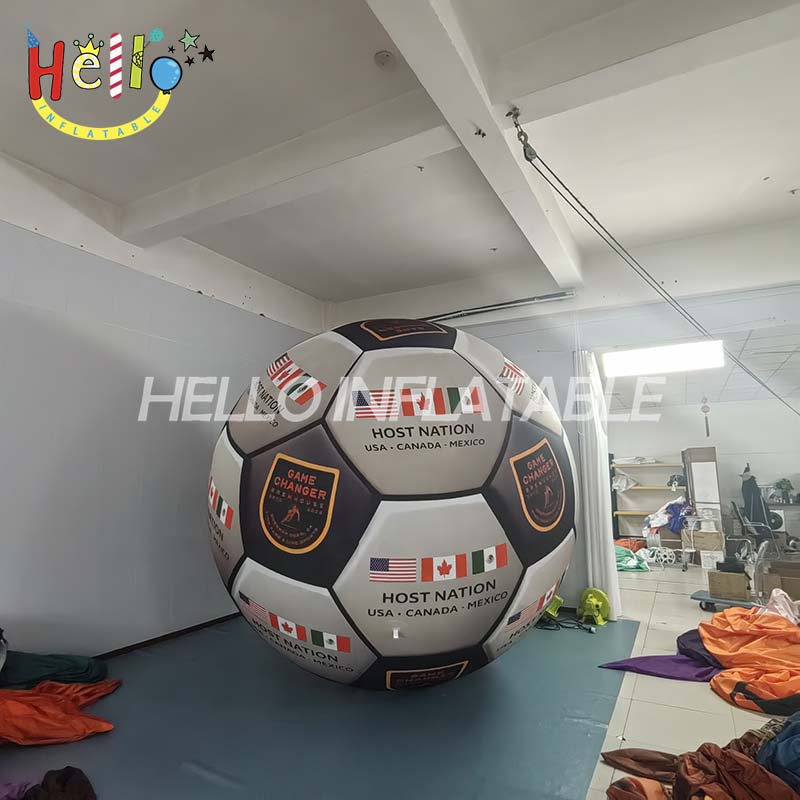 Giant Inflatable Soccer Ball for FIFA World Cup 2026, Custom Printed Advertising Football for USA Canada Mexico Events, Large Sports Promotion Balloon插图1 Giant Inflatable Soccer Ball for FIFA World Cup 2026, Custom Printed Advertising Football for USA Canada Mexico Events, Large Sports Promotion Balloon