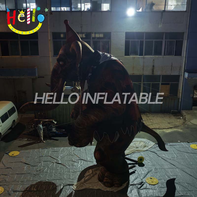 Giant Inflatable Zombie Elephant Mascot, Custom Large Horror Stitched Monster for Halloween Haunted House and Event Decoration