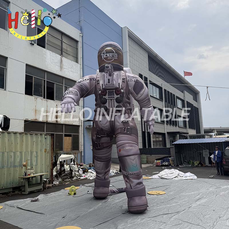 Giant Custom Inflatable Astronaut Spaceman Mascot, Large Advertising Inflatable with Brand Logos for Sports Events and Promotions