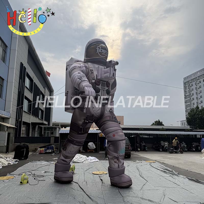 Giant Custom Inflatable Astronaut Spaceman Mascot, Large Advertising Inflatable with Brand Logos for Sports Events and Promotions