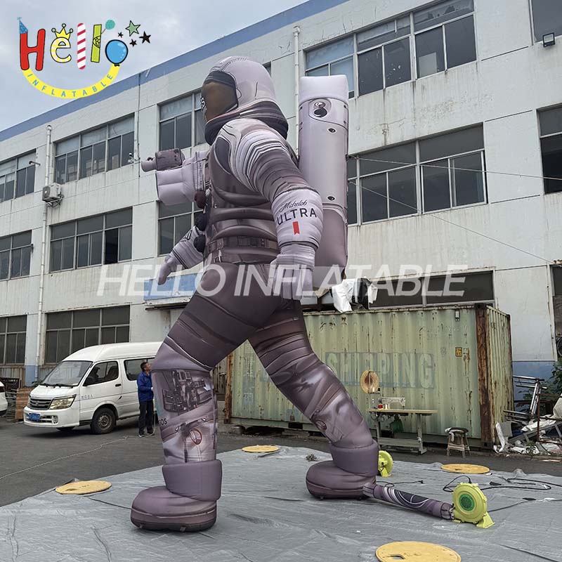 Giant Custom Inflatable Astronaut Spaceman Mascot, Large Advertising Inflatable with Brand Logos for Sports Events and Promotions